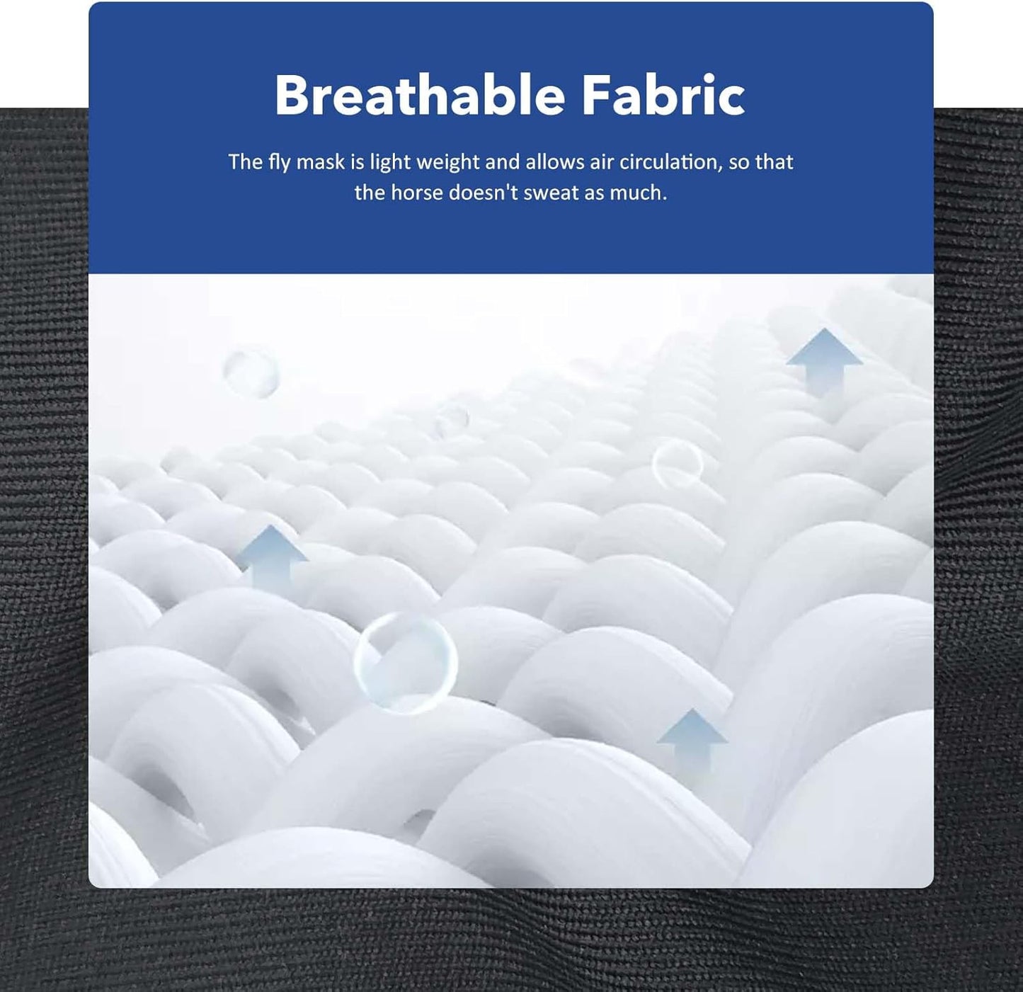 Harrison Howard Super Comfort Stretchy Fly Mask Large Eye Space with UV Protection Soft on Skin with Breathability Deep Green Full Size