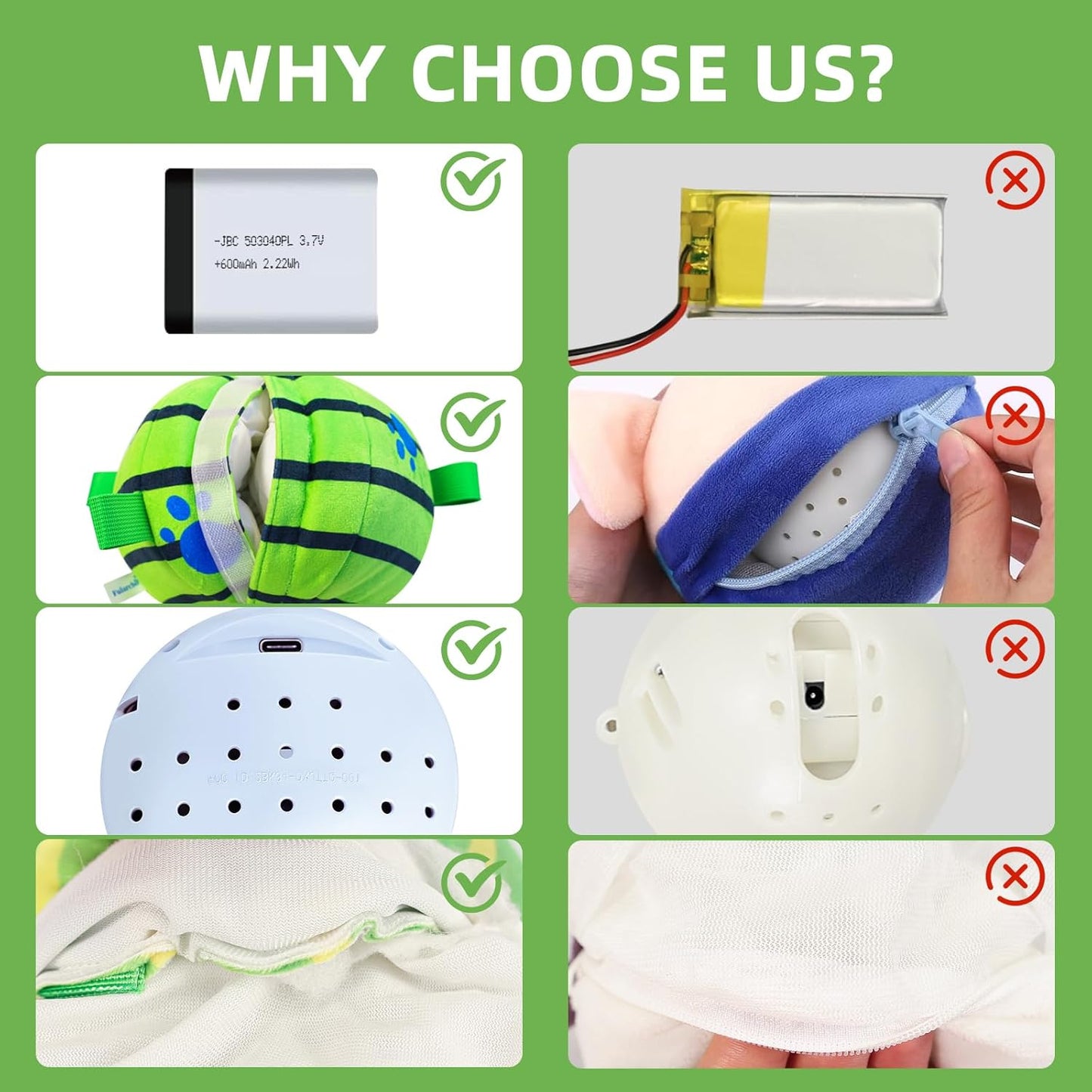 Interactive Dog Toys,Remote Control Dog Balls with Jumping, Rolling & Moving Functions - Includes a Vibrating Dog Ball and Durable Chew Fabric for Safe Play (4.53")