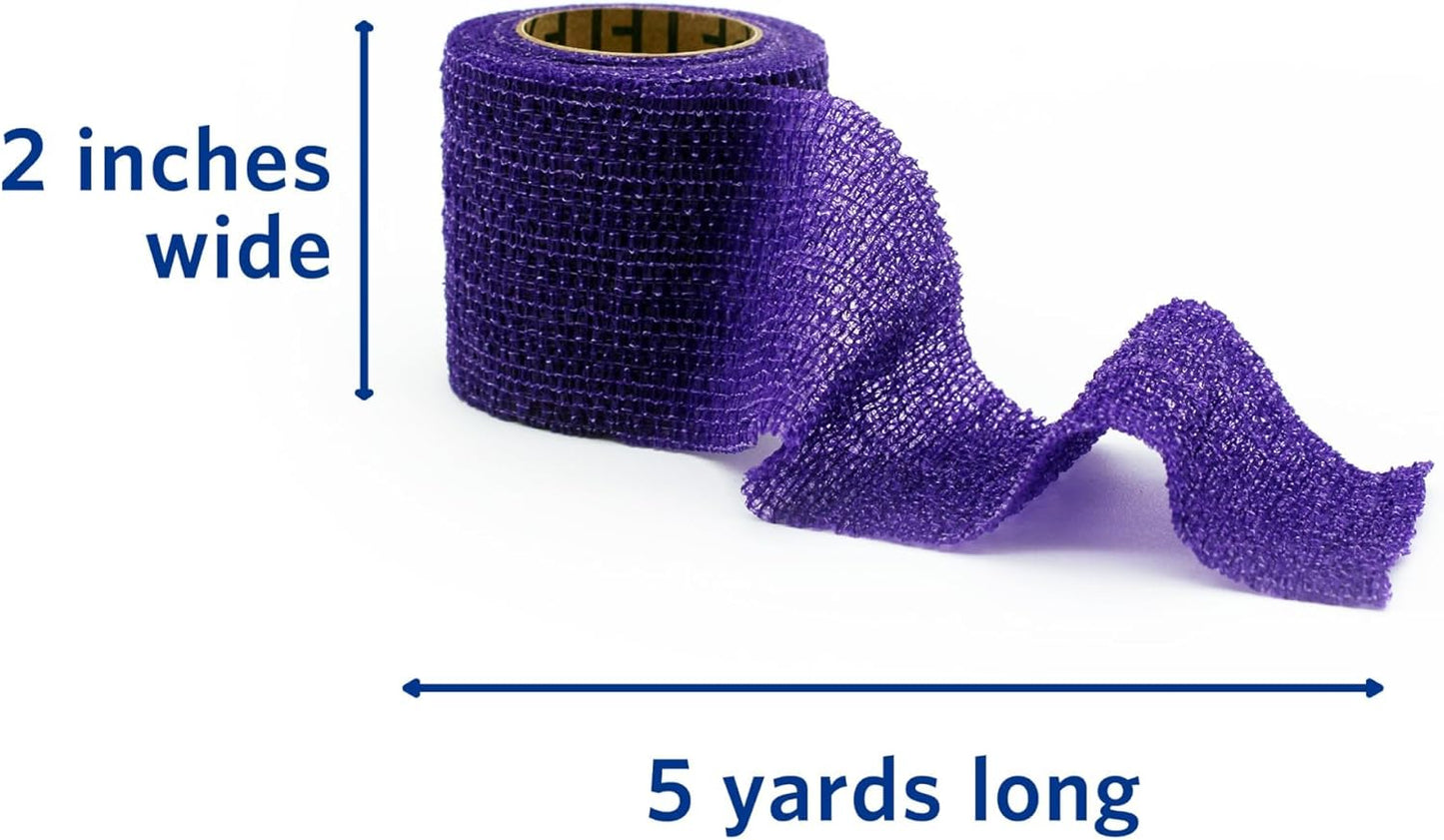 PetFlex Color Pack – Flexible Self-Adhering Elastic Bandage for Wound Care – First Aid Wrap for Small Animals Like Dogs, Cats, and Other Pets - 2 inch, 6 Rolls