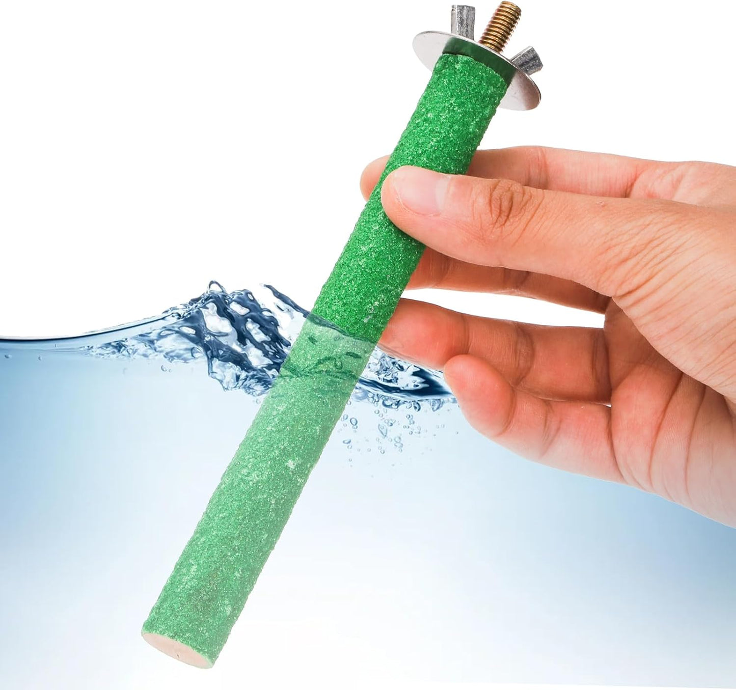 8 Pcs Bird Perch Stand Toy, Colorful Wood Parrot Perch Stand Platform Paw Grinding Stick, Bird Cage Accessories for Budgies,Parakeet,Cockatiel, Lorikeet, Conure