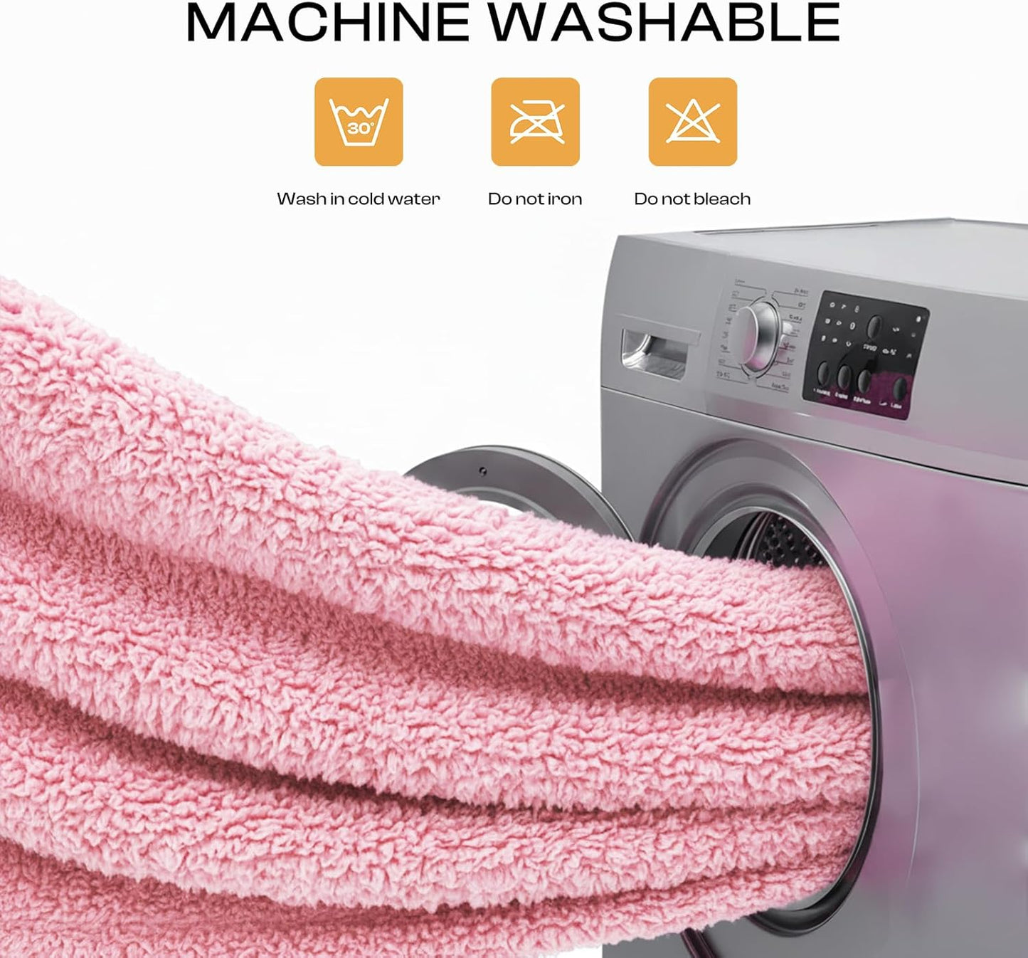 Luciphia 1 Pack 3 Calming Dog Blanket Fluffy Premium Fleece Pet Blankets Soft Sherpa Throw for Dogs Puppy Cat Pink Medium (30" x20")