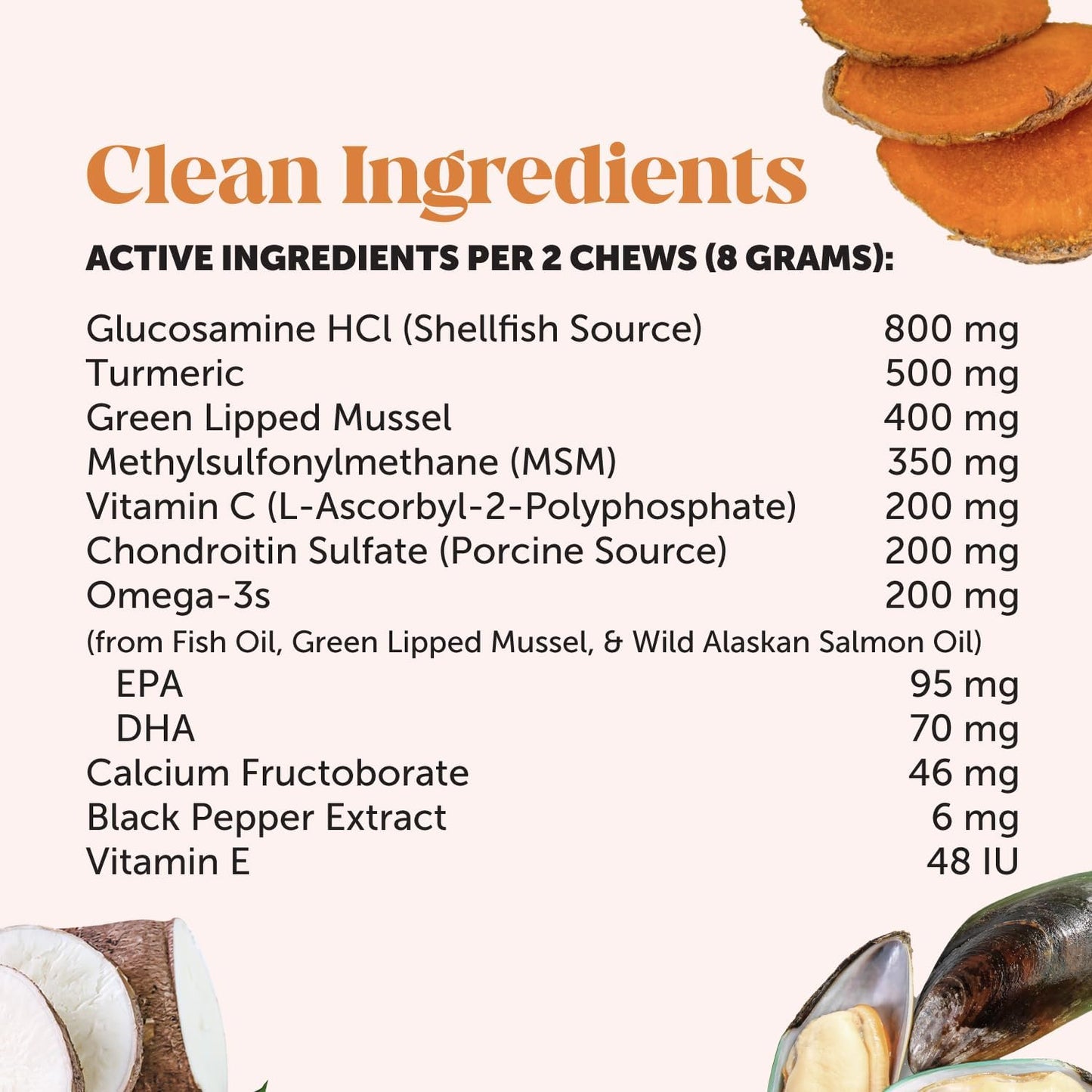 Hip & Joint Health Max Strength - Natural Joint Supplement for Dogs Chews - Glucosamine, Omega-3s, Chondroitin, Green Lipped Mussel - Help Improve Mobility, May Reduce Discomfort (90 ct)