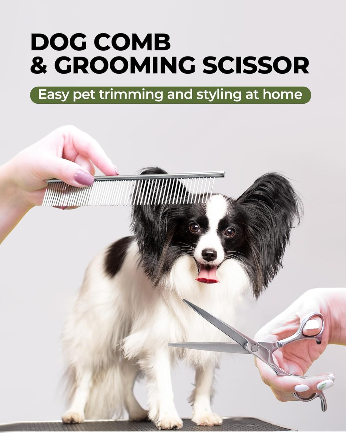 Dog Brush for Shedding Grooming,6 Pack Long-Pin Brush Set for Long Haired Dog Cat Goldendoodles Poodles Doodles Green
