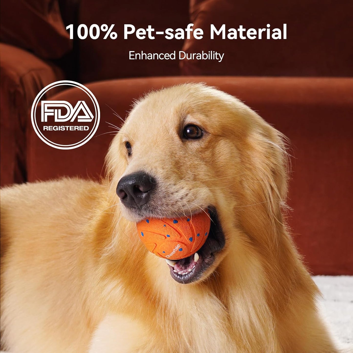 Cheerble Smart Interactive Dog Toy, Wicked Ball AIR, Automatic Moving, Bouncing, Rotating, IPX7 Waterproof Rating, Active Rolling Ball for Medium and Large Dogs