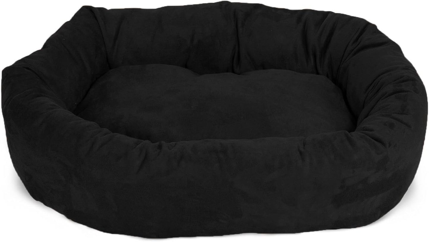 Majestic Pet Villa 32 Inch Shredded Memory Foam Dog Bed for Medium Sized Dogs 32x23x7 Inch–Orthopedic Dog Bed - Durable Pet Bed - Washable Medium Pet Bed with Head Support-Marine