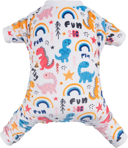 CuteBone Small Dogs Outfit Soft Puppy Onesies Pjs Dog Pajamas Pet Coat Cat Apparel Comfy Doggie Jumpsuit Bodysuit for All Seasons P159XL