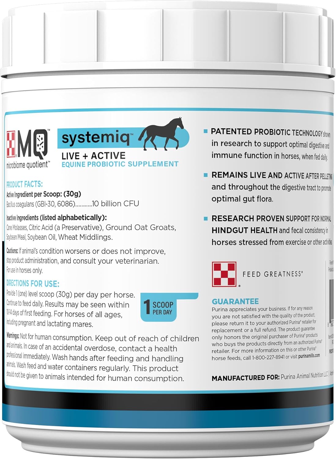 Purina® Systemiq™ Probiotic Horse Supplement | 2 Pounds (2 LB)