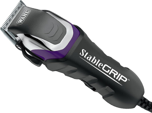 Wahl Pro Animal Stable Grip - Comprehensive Equine Grooming Kit - Light Body Clipping - Trimming Face, Ears & Fetlocks - Stable Grip Clipper - Easy-to-Adjust Cutting Lengths - Long Power Cord