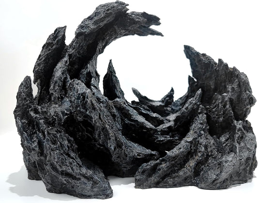 Fish Tank Decor Rocks.Aquarium Decoration Model.Easy and Quick Solution for Aquascaping.(Perched Canyon-24inch)
