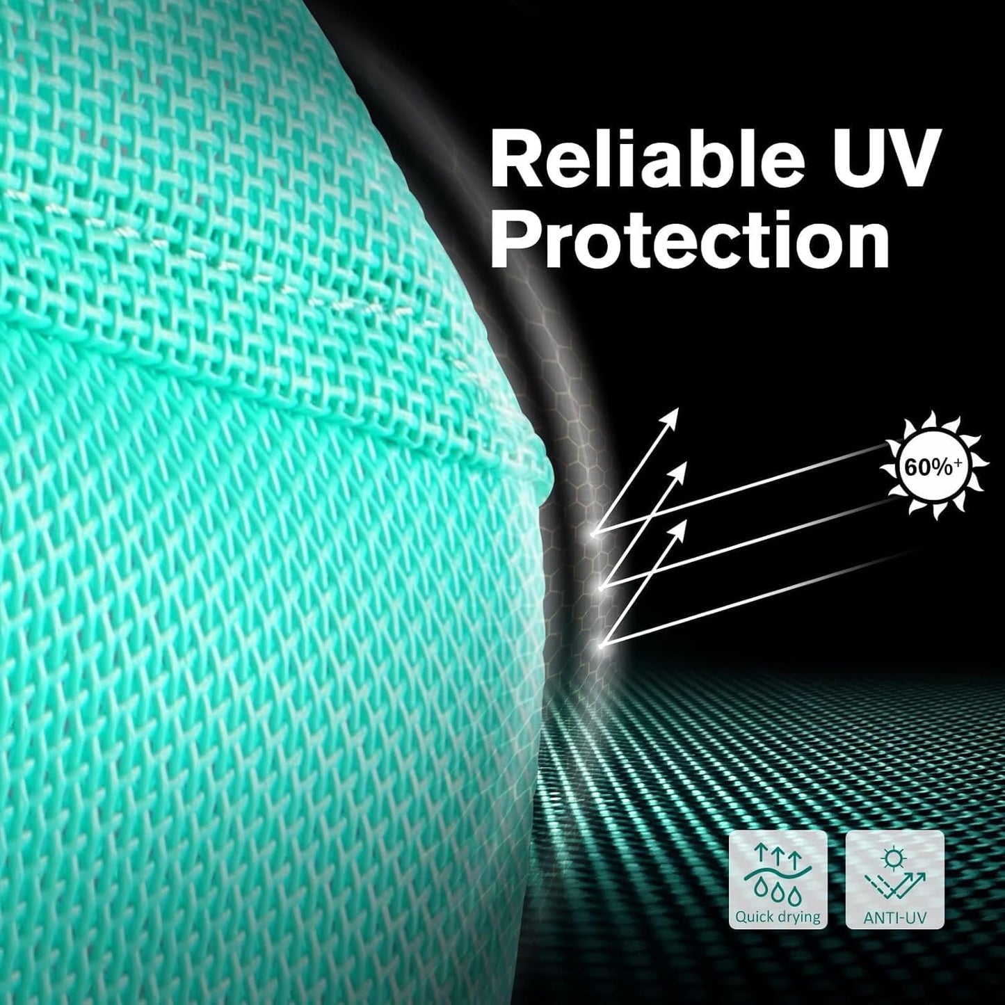 Harrison Howard UV-proof Multi-Function Fabrics Thick Fleece Padding Horse Fly Mask Half Face with Ears Mint Horse Large