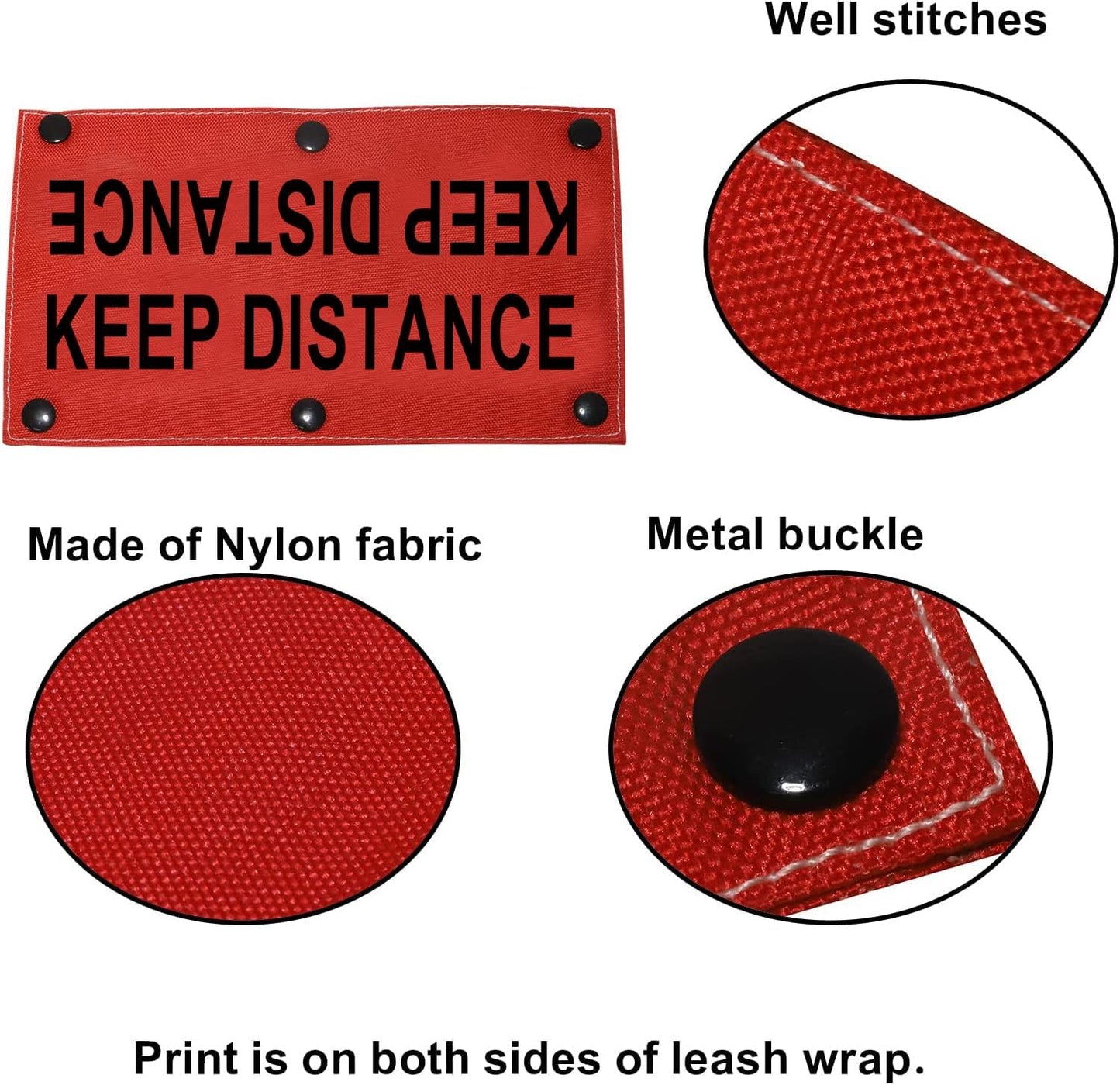 Funny Dog Leash Sleeve Keep Distance Dog Leash Wrap Sleeve Pet Birthday Gift (Keep Distance-Sleeve)