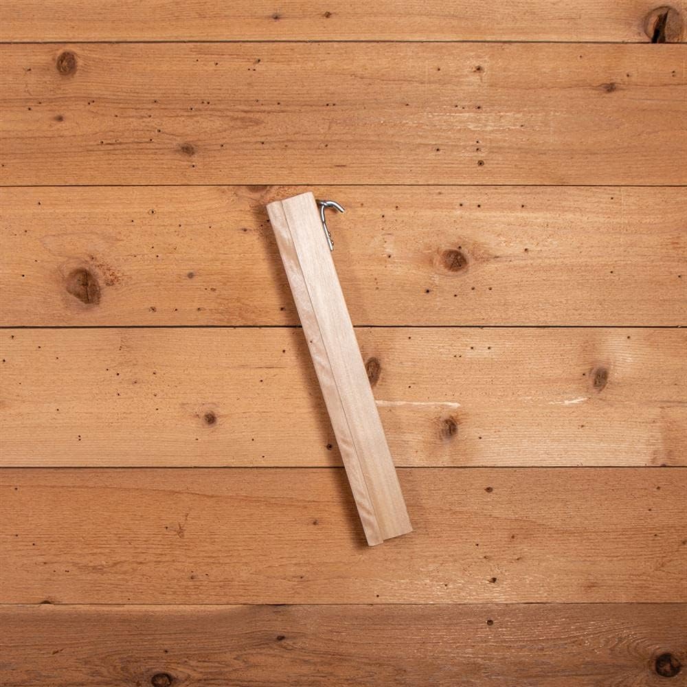 Collapsible Wooden English Saddle Rack | 18" Length | Easy to Mount | Folds Down Not Used | Fits Shorter Skirted Western Horse Saddles | Natural Pine Finish