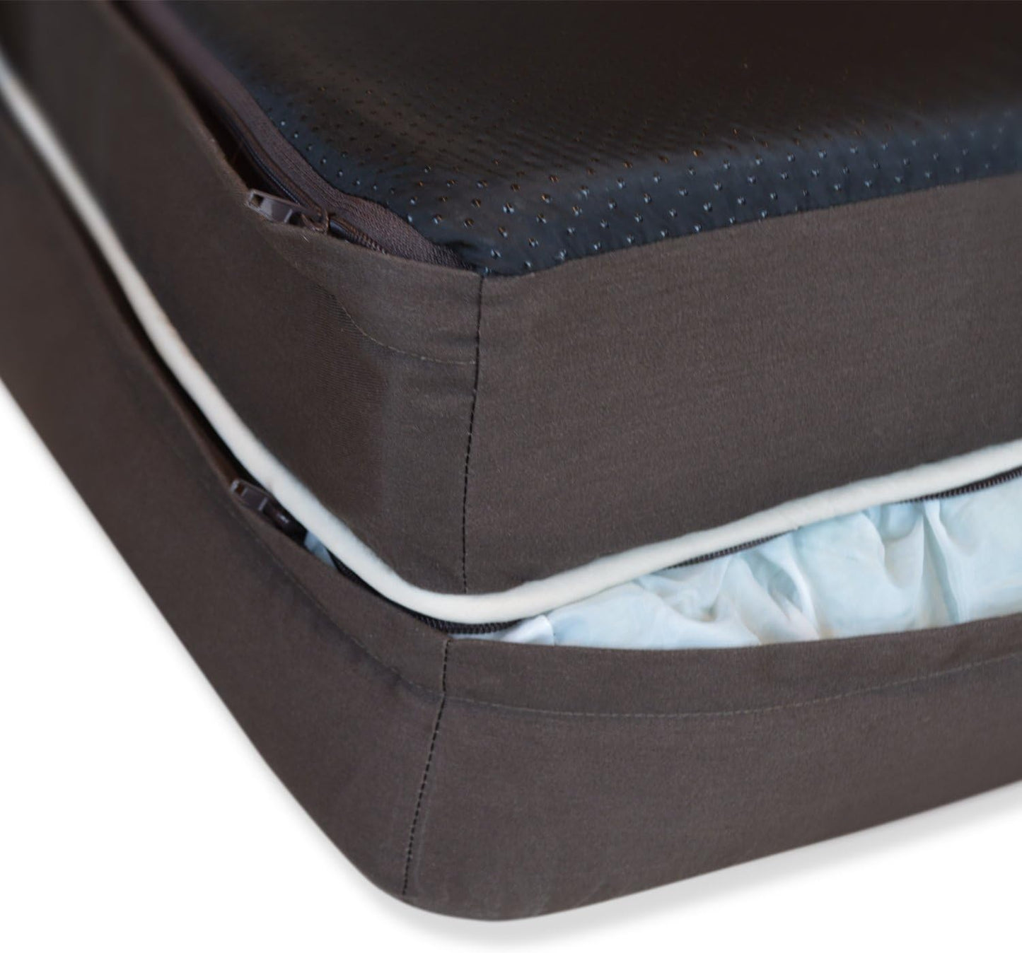 PetFusion Ultimate Dog Bed, Orthopedic Memory Foam, Multiple Sizes and Colors, Medium Firmness Pillow, Waterproof Liner, YKK Zippers, Breathable 35% Cotton Cover