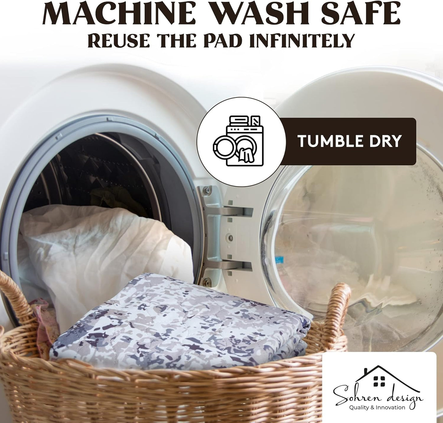 Washable Dog Pee Pads (2-Pack) - Reusable Pet Mats for Floor, Waterproof, Whelping & Potty Pads for Dogs, Crate Liner for Small, Medium, Large Pets (24" x 36")