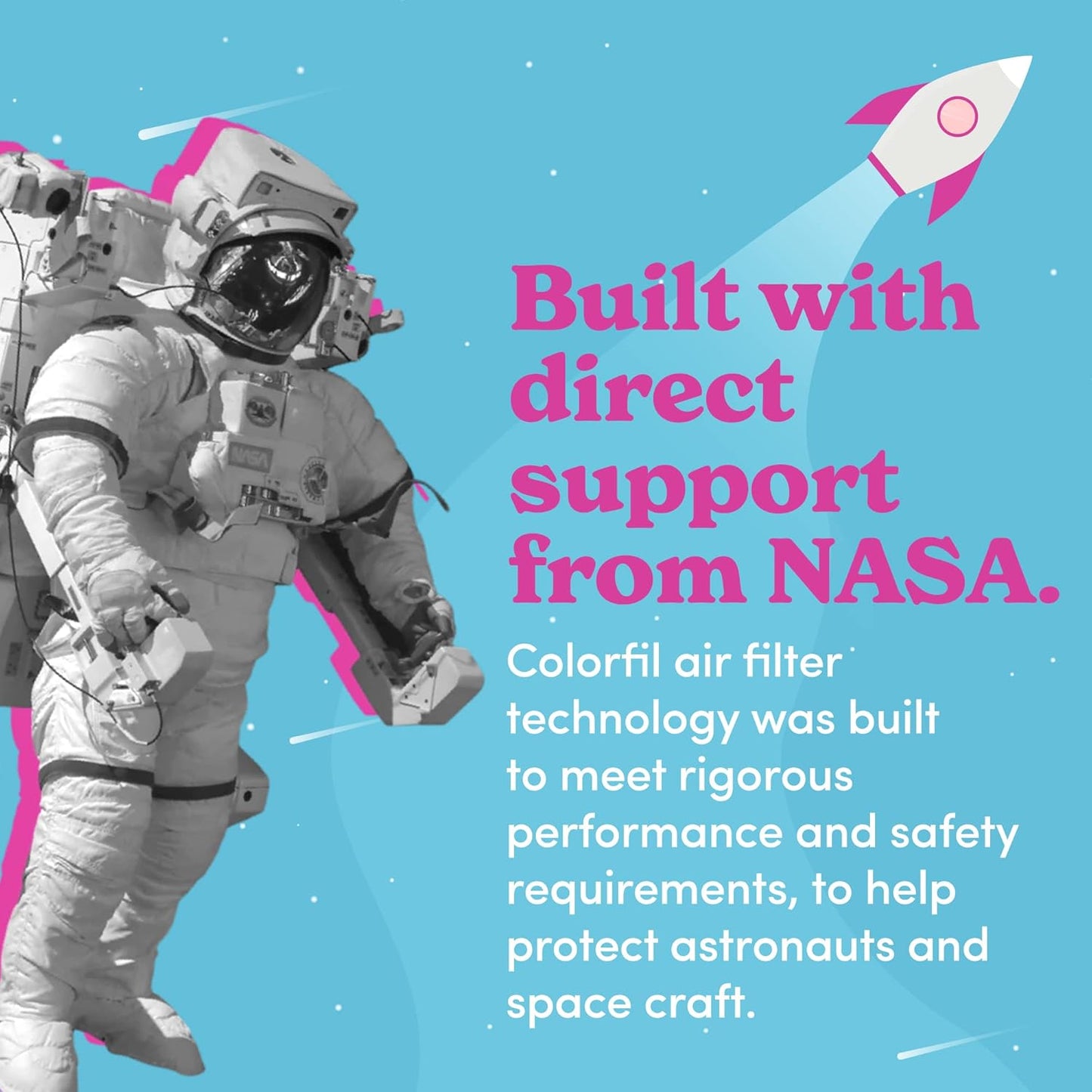 Colorfil 16x25x1 Air Filter (2-Pack) | Made in the USA | Color Changing | Remove Cat and Dog Odor | MERV 8 for Pet Hair Dander and Dust | 15.5"x24.5"x0.75" Exact Size