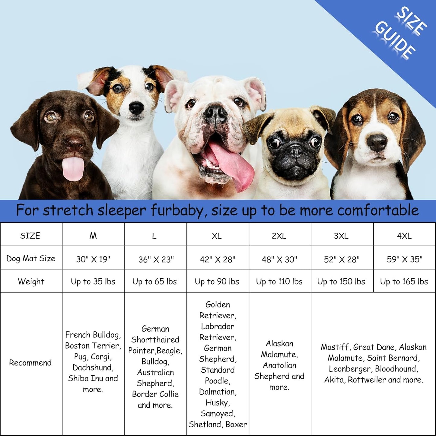 Washable Dog Crate Mat, Ultra Soft Dog Bed Mat for Sleeping with Anti-Slip Bottom for Large Medium Small Dogs Breeds (30" X 19")