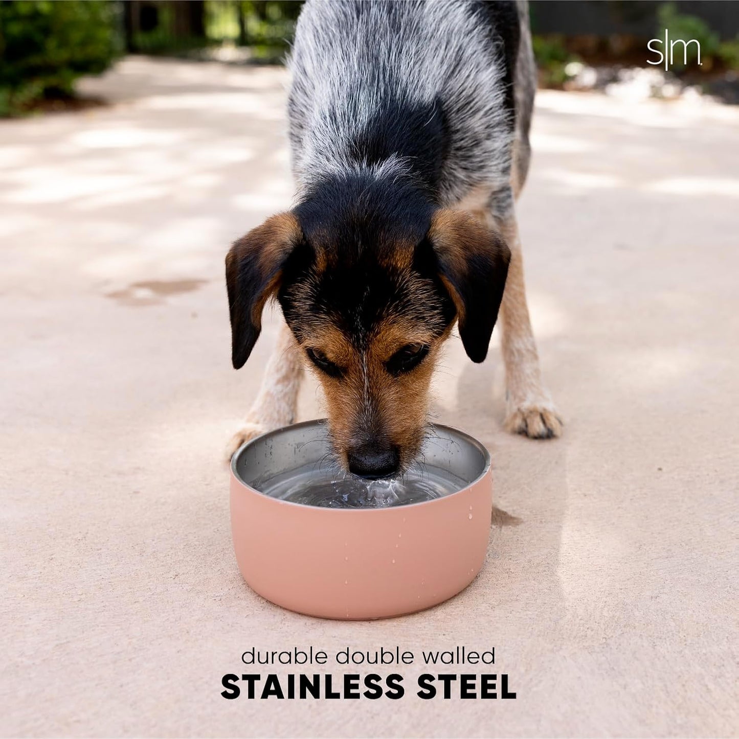 Simple Modern Stainless Steel Pet Water Bowl for Dogs & Cats | Reusable Insulated Stainless Steel Food Bowls for Dog Cat | No Tip No Slip BPA Free | Bentley Collection | Medium (32oz) | Lavender
