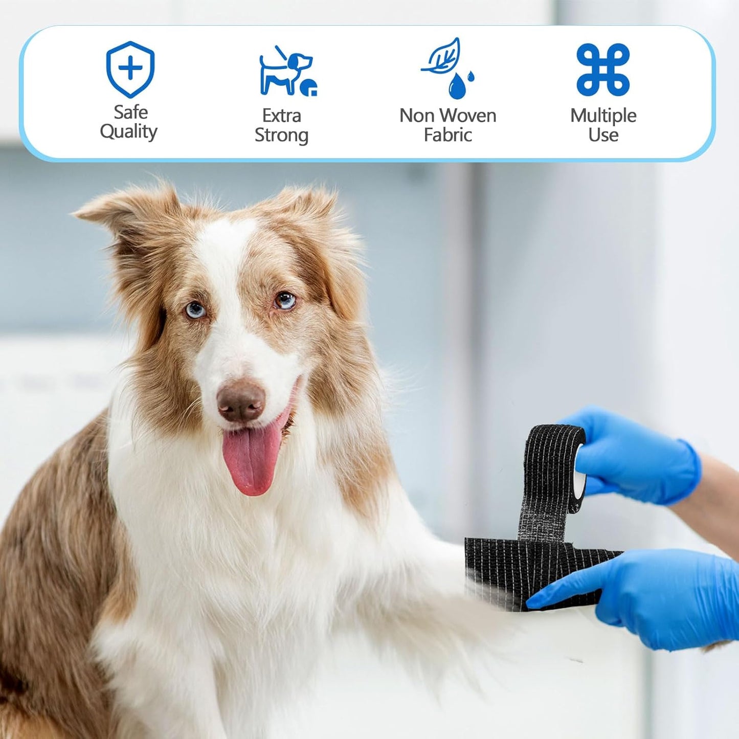 Treela 36 Pcs Self Adherent Bandage 1" X 5 Yard Wrap Breathable Cohesive Bandage Elastic Adhesive Tape for Stretch Athletic Sports Wrist Ankle (Multicolored)