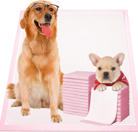 Dog Pee Pads XL:24"*35" Training Pads Upgrade Triple Thickness All-Purpose Super Absorbent & Leak-Proof, Quick Dry and Leak-Proof and Odor Control, for Puppies Dogs, Cats, Rabbit and Pets (25-Count)