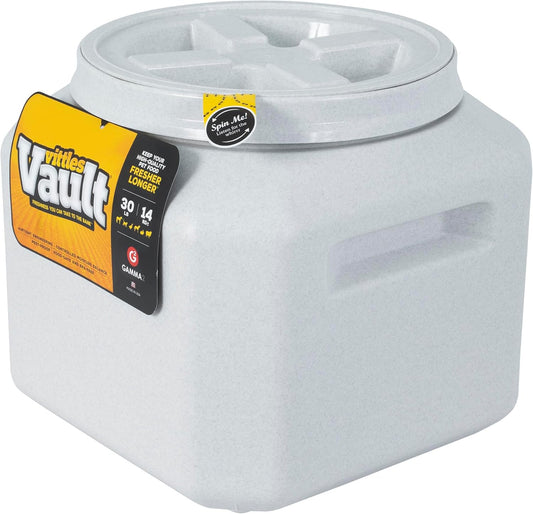 Gamma2 Vittles Vault Dog Food Storage Container with Airtight Lid, holds up to 25-30 Pounds of Dry Pet Food, Cat Kibble and Bird Feed, BPA Free, Made in USA