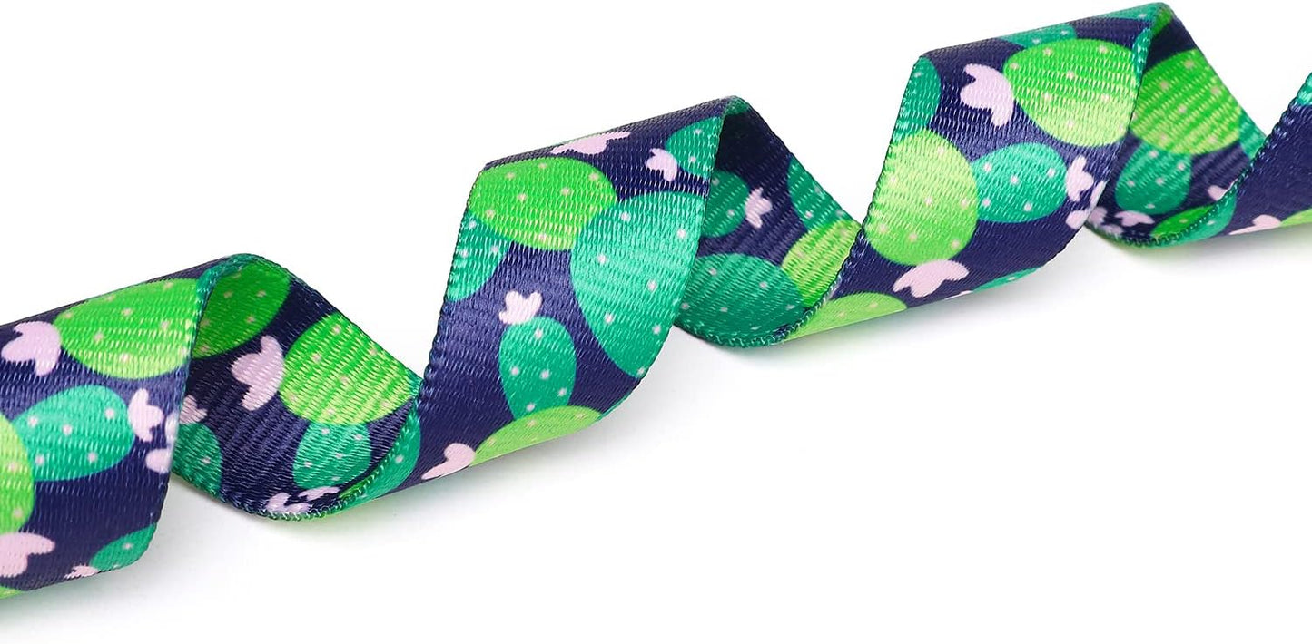 Mercano Adjustable Dog Collar - Special Design Patterns, Soft Nylon Comfortable Durable Pet Collar for Small Medium Large Dogs (L, Cactus)