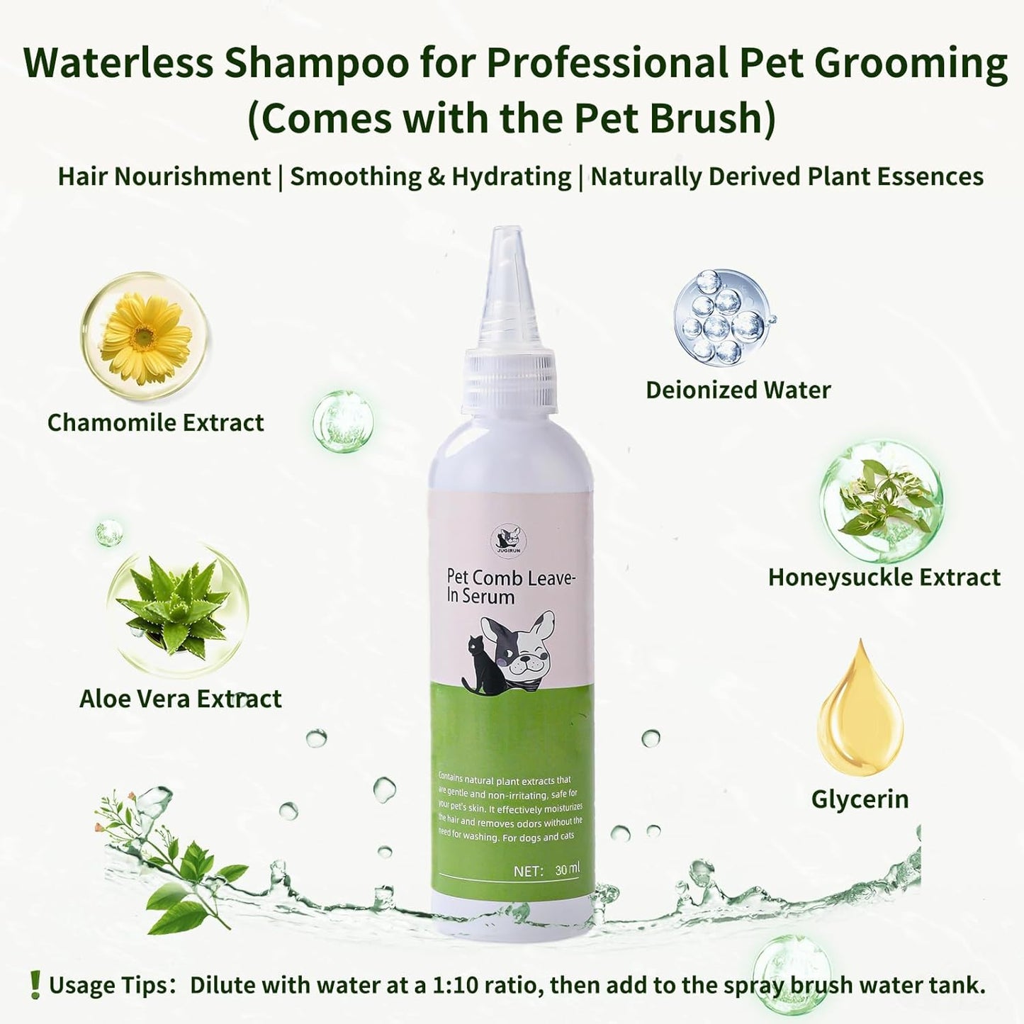 Cat Steam Brush for Shedding,4 in 1 Grooming Brush for Cats and Dogs,Deshedding,Massage,Cleaning & Anti-Static All In One,Suitable for Long & Short Haired Pets,Includes Waterless Shampoo,Yelow