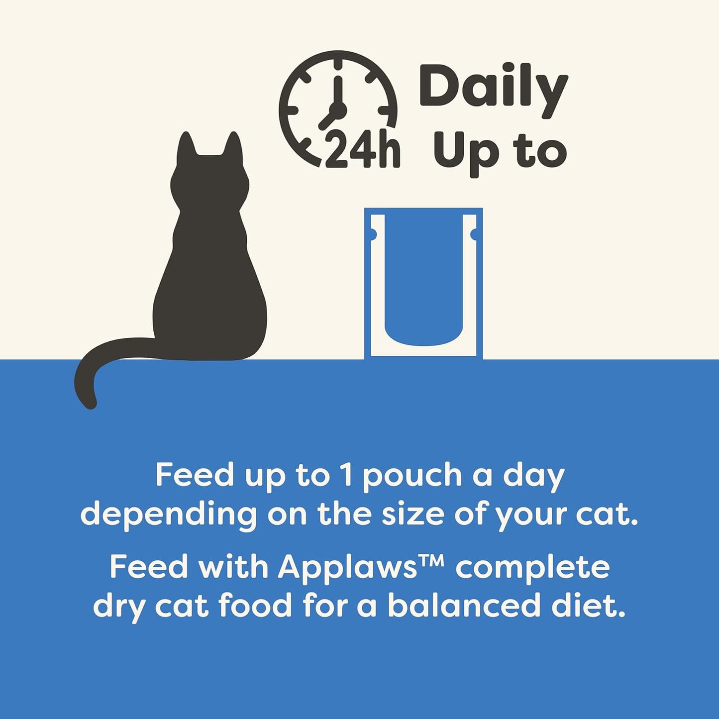 Applaws Natural Wet Cat Food in Broth, Limited Ingredient Wet Cat Food Pouches, No Additives, Made with Natural Ingredients, Tuna Fillet with Anchovy & Seaweed in Broth (12 x 5.3oz Pouches)