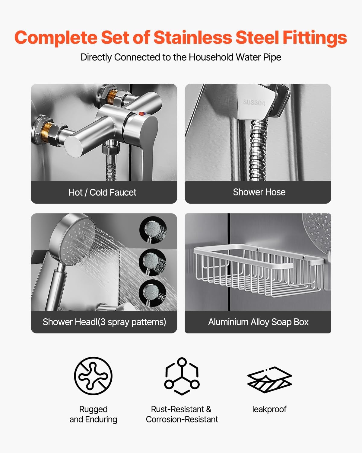 VEVOR Stainless Steel Dog Washing Station, Professional 62 inch Pet Grooming Tub w/Ramp, PE Water Filter Board, Faucet & Showerhead & Soap Holder Bathtub for Large & Medium & Small Pets (Right Door)