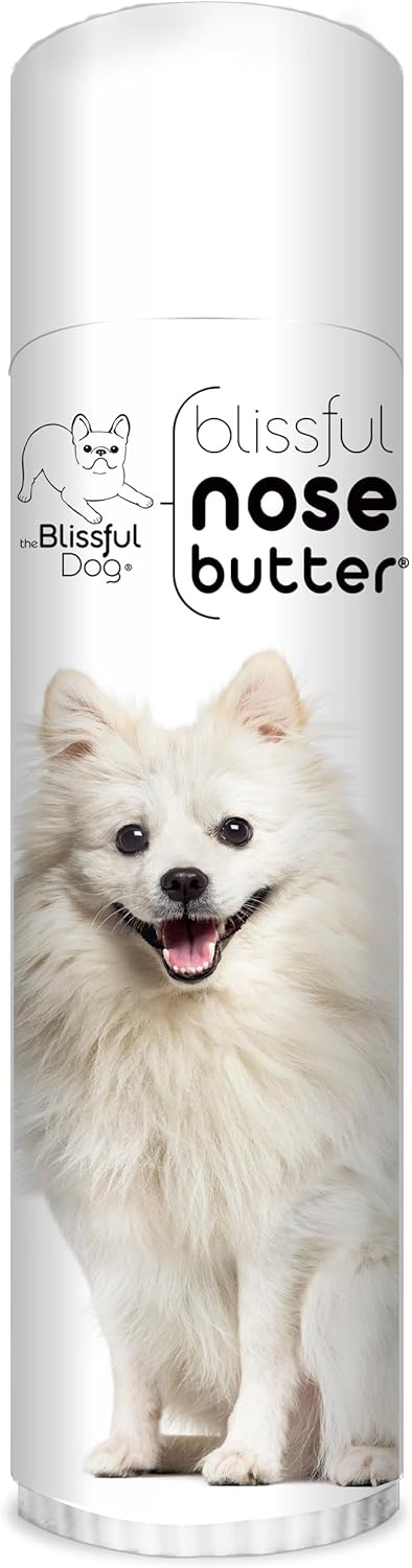 The Blissful Dog American Eskimo Nose Butter for Dry, Cracked Skin, Lick-Safe Dog Nose Balm with Moisturizing Shea Butter, Almond, Olive, and Essential Oils, Pet Supplies, Uncented, 0.50 oz.