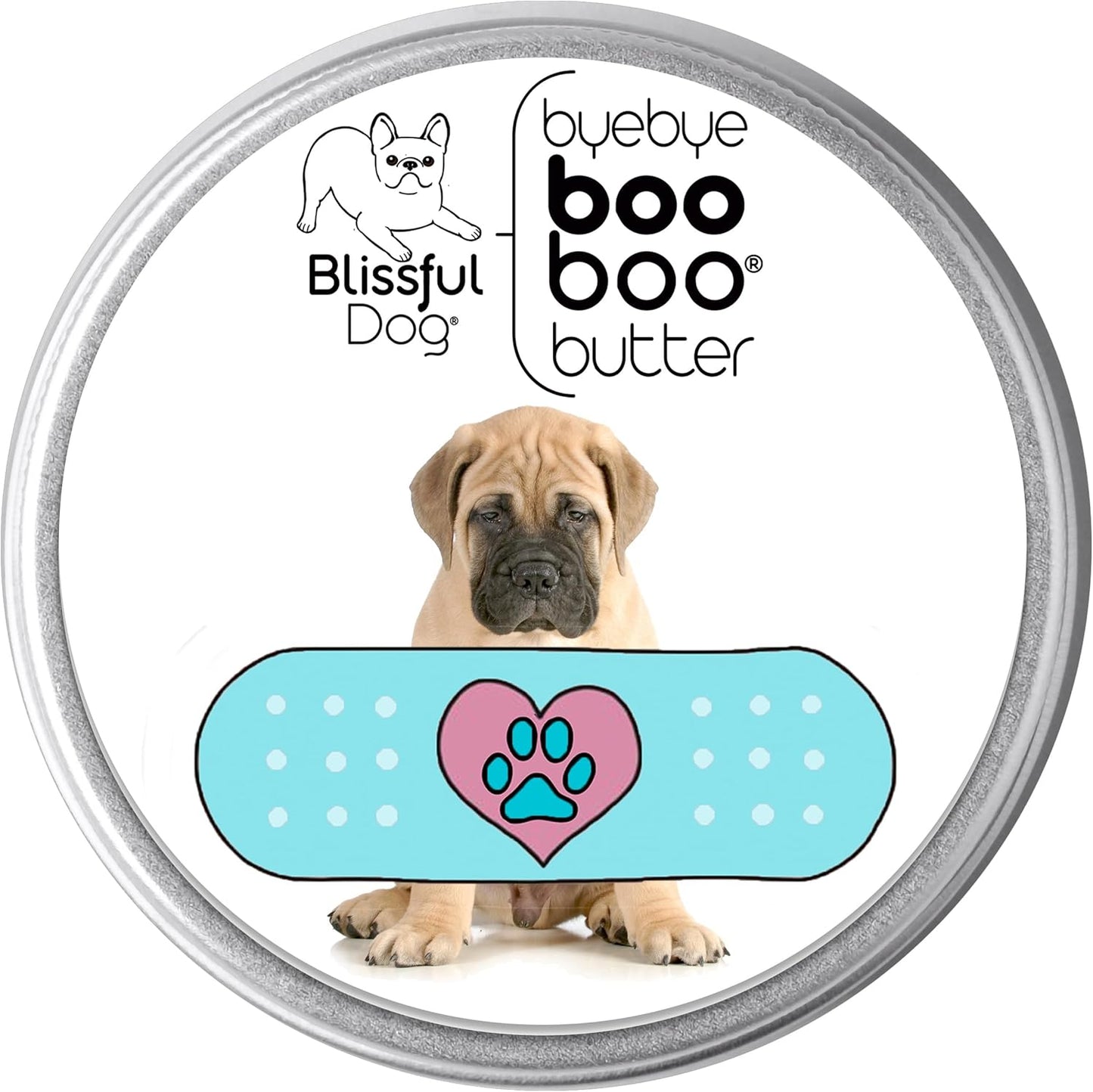 The Blissful Dog 8 oz TIN Bullmastiff Booboo Butter