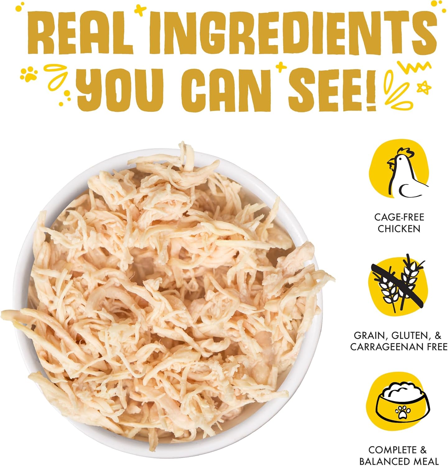 Weruva Classic Cat Food, Paw Lickin’ Chicken with Chicken Breast in Gravy, 10oz Can (Pack of 12)