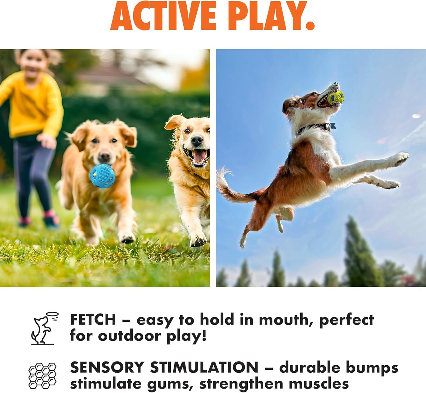 Max Fusion with Nike Grind, Arlee Meteor Dog Toy, Chew Toy for Play, Fetch, Tug, M