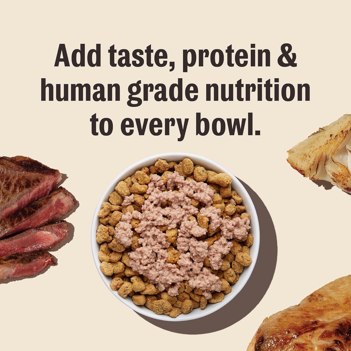 The Honest Kitchen Meal Booster: 99% Beef Dog Food Topper, 5.5 oz (Pack of 12)