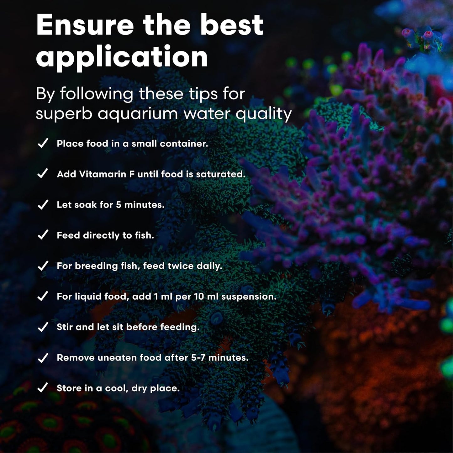 Brightwell Aquatics Vitamarin-M – Complete Vitamin Supplement for Marine Fish, Corals & Invertebrates – Supports Growth, Color & Immune Health – No Refrigeration, 2L