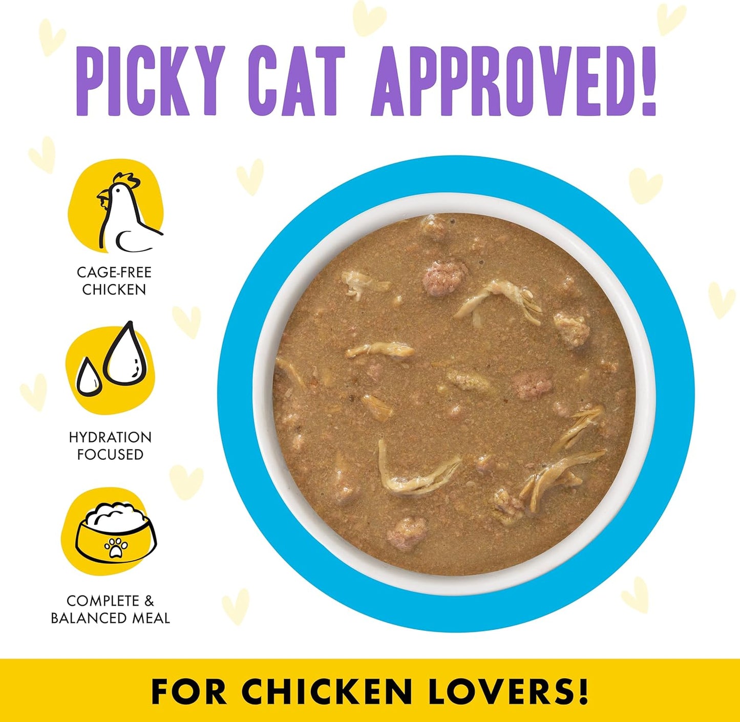 Weruva B.F.F. OMG - Best Feline Friend Oh My Gravy!, Chicken Cloud 9 with Chicken in Gravy, 5.5oz Can (Pack of 8)