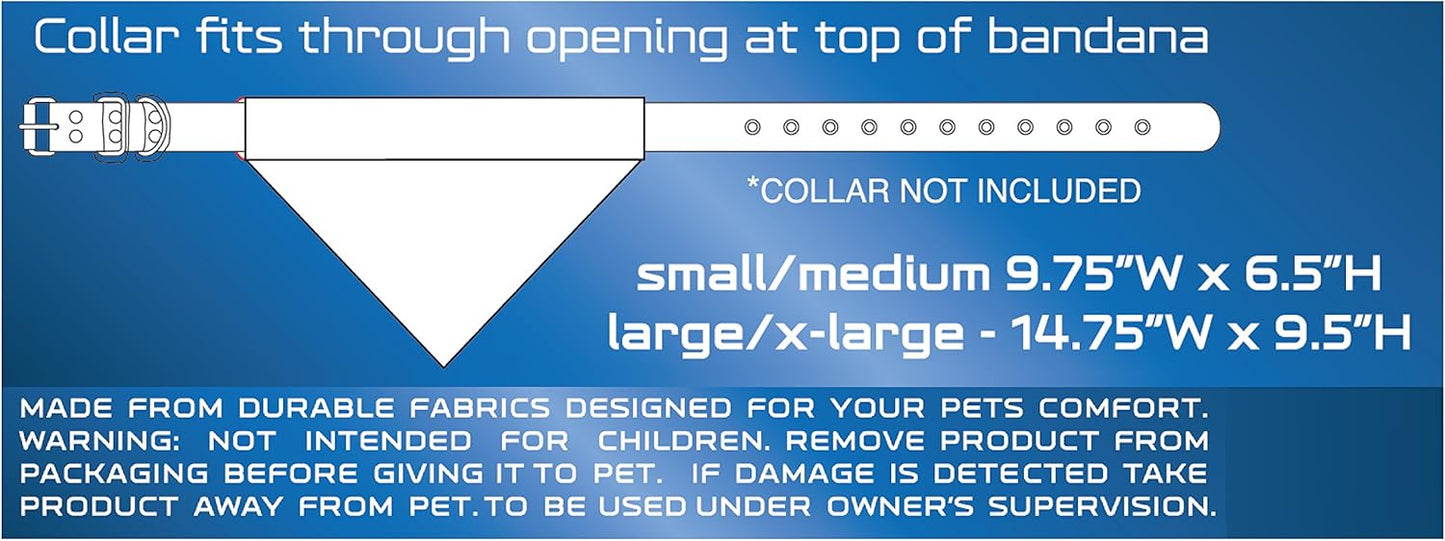 Pets First Collegiate Pet Accessories, Reversible Bandana, Arkansas Razorbacks, Large/X-Large