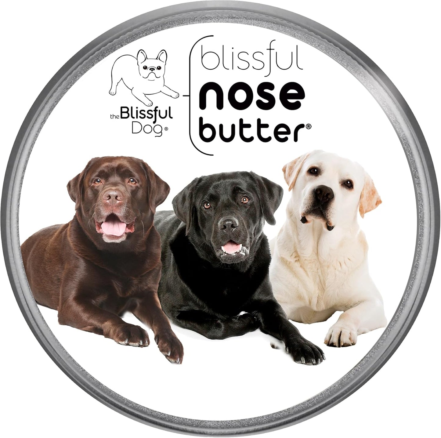 The Blissful Dog Labrador Retriever Nose Butter, Versatile Dog Nose Balm for Dry Nose, Handcrafted Nose Moisturizer, Easy-to-Apply Dog Essentials, Unscented, 2 oz.