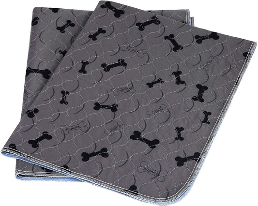 Washable Dog Pee Pads with Free Grooming Gloves,Non Slip Dog Mats with Great Urine Absorption,Reusable Puppy Pee Pads for Whelping,Potty,Training,Playpen