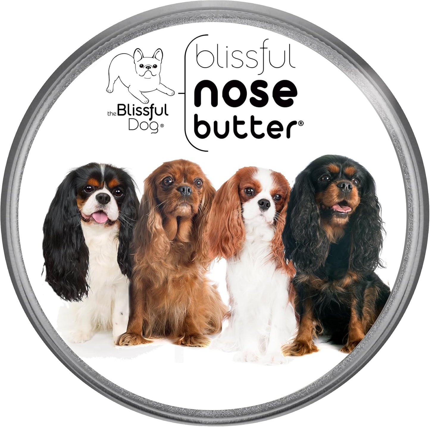 The Blissful Dog Cavalier King Charles Spaniel Nose Butter, Versatile Dog Nose Balm for Dry Nose, Handcrafted Nose Moisturizer, Easy-to-Apply Dog Essentials, Unscented, 2 oz.
