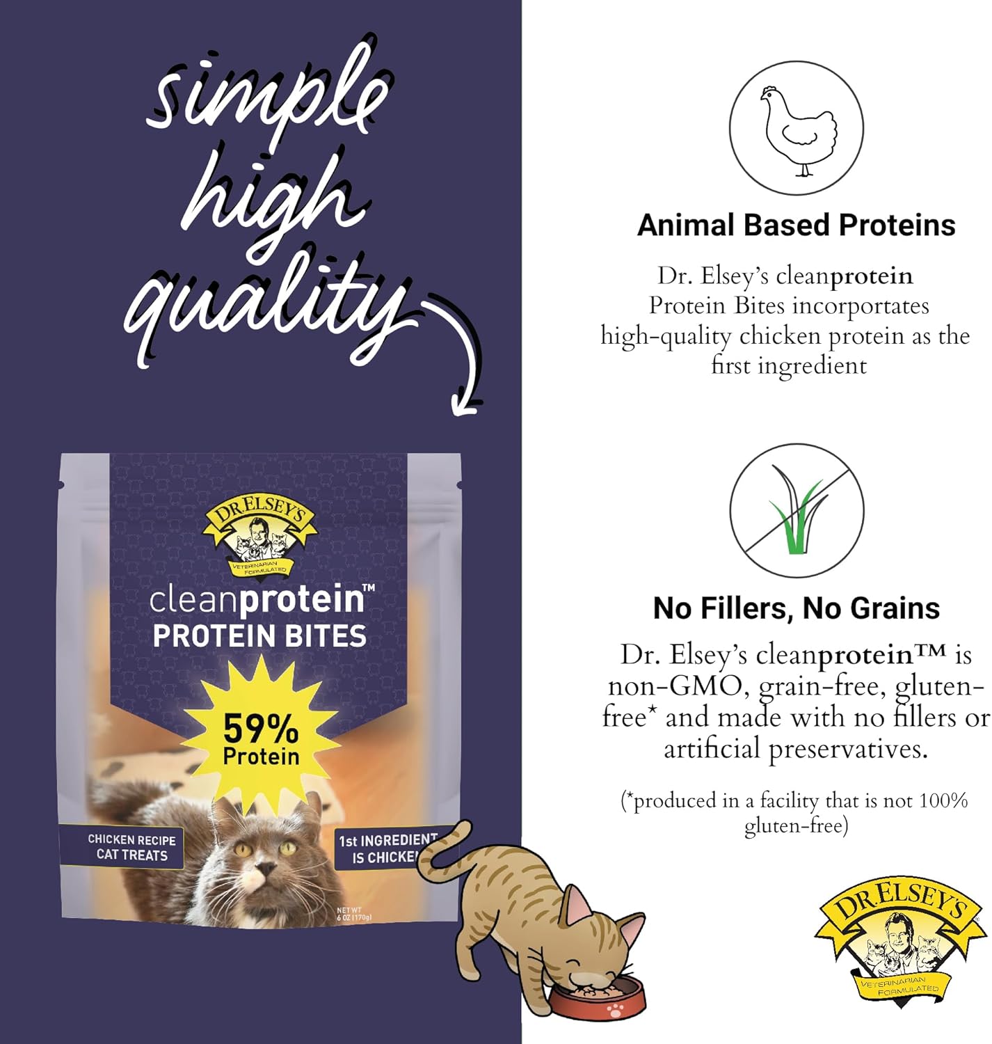 Dr. Elsey's cleanprotein Protein Bites Chicken 6 oz.