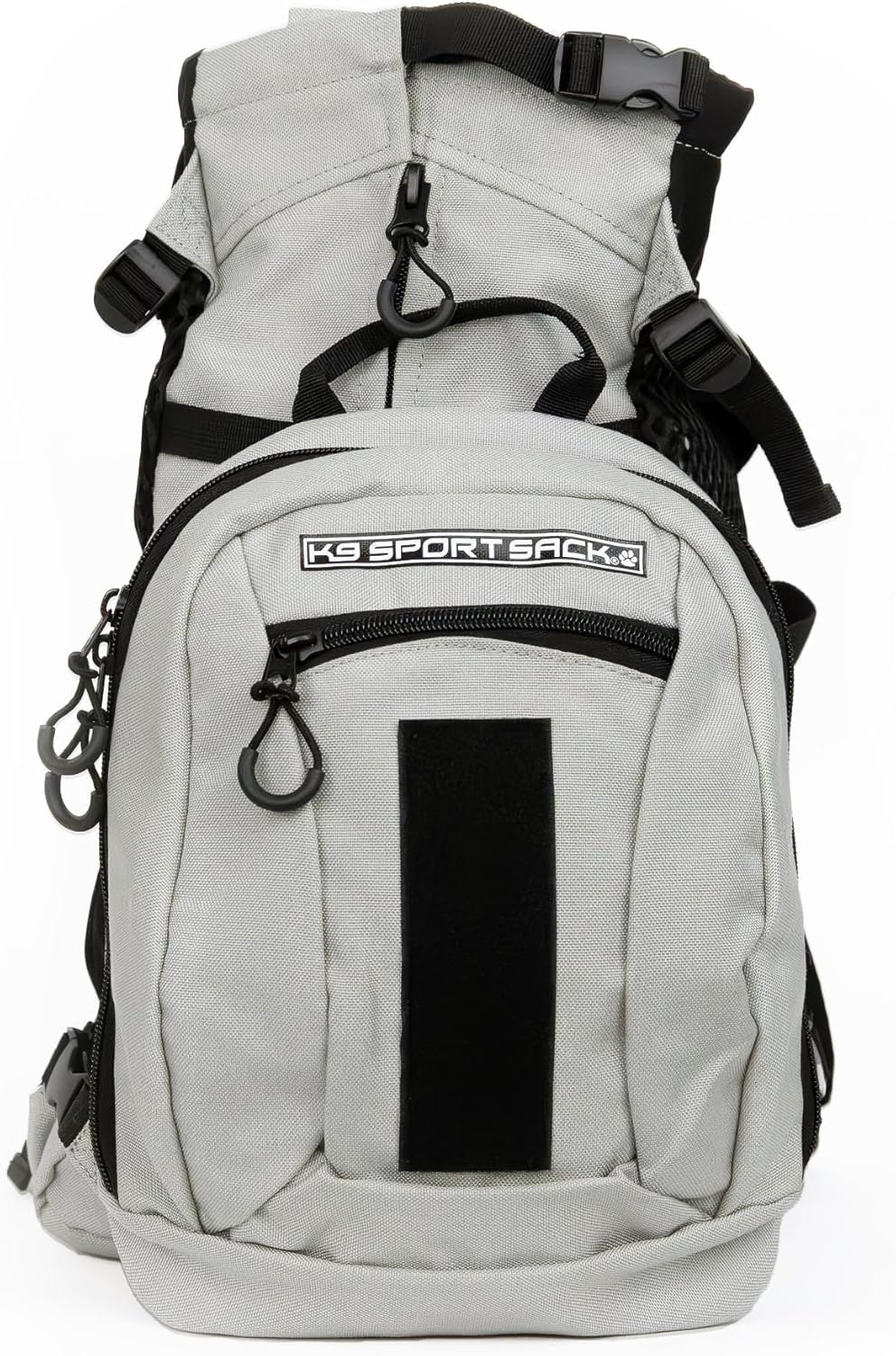 K9 Sport Sack Plus 2 - Small, Light Grey - Ideal for Dogs 13-16” Long - Adjustable, Backpack-Style Carrier with Multi-Functional Storage Pack, Thick Shoulder Straps & Padded Back Panel