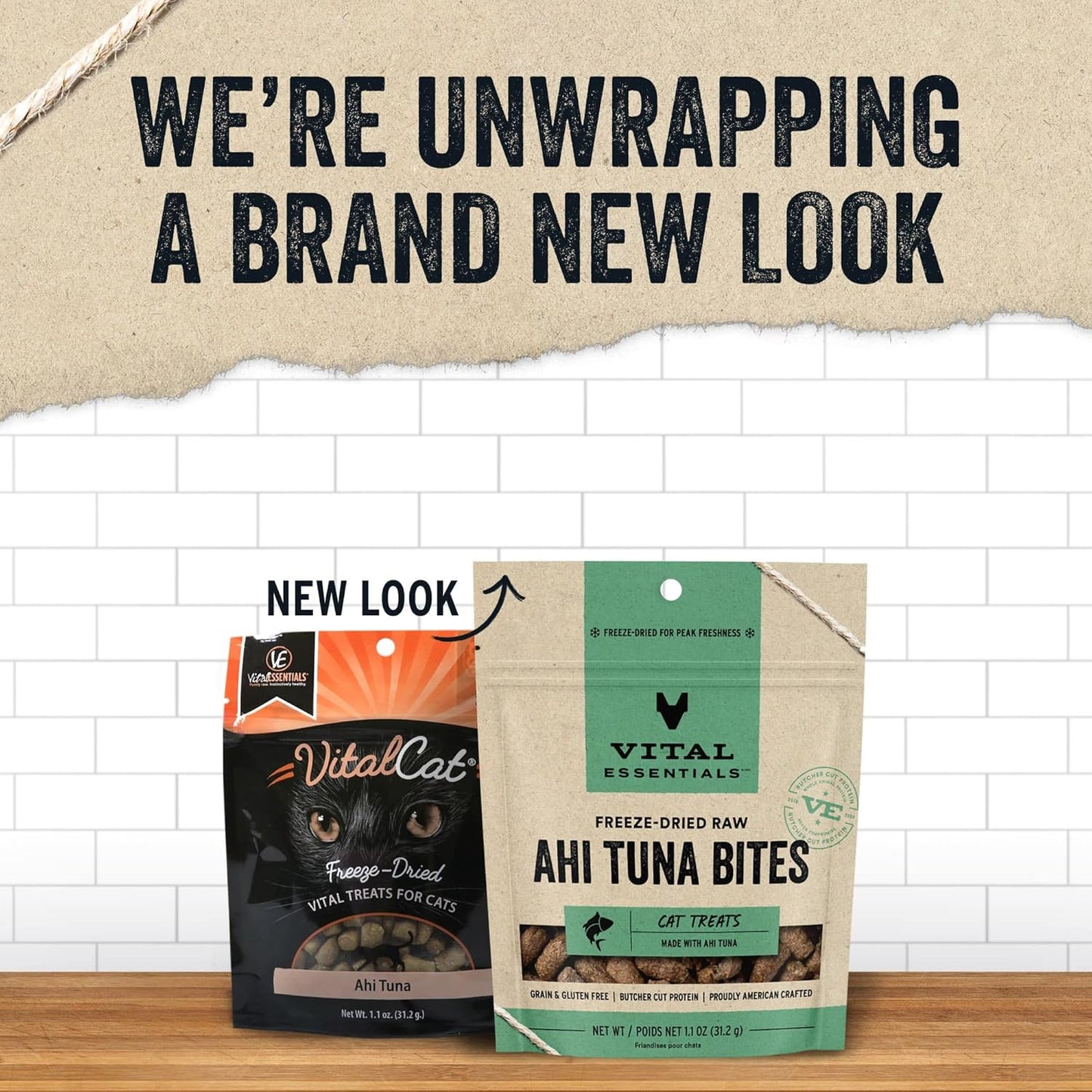 Vital Essentials Ahi Tuna Bites Cat Treats, 1.1 oz | Freeze-Dried Raw | Single Protein | Grain Free, Gluten Free, Filler Free