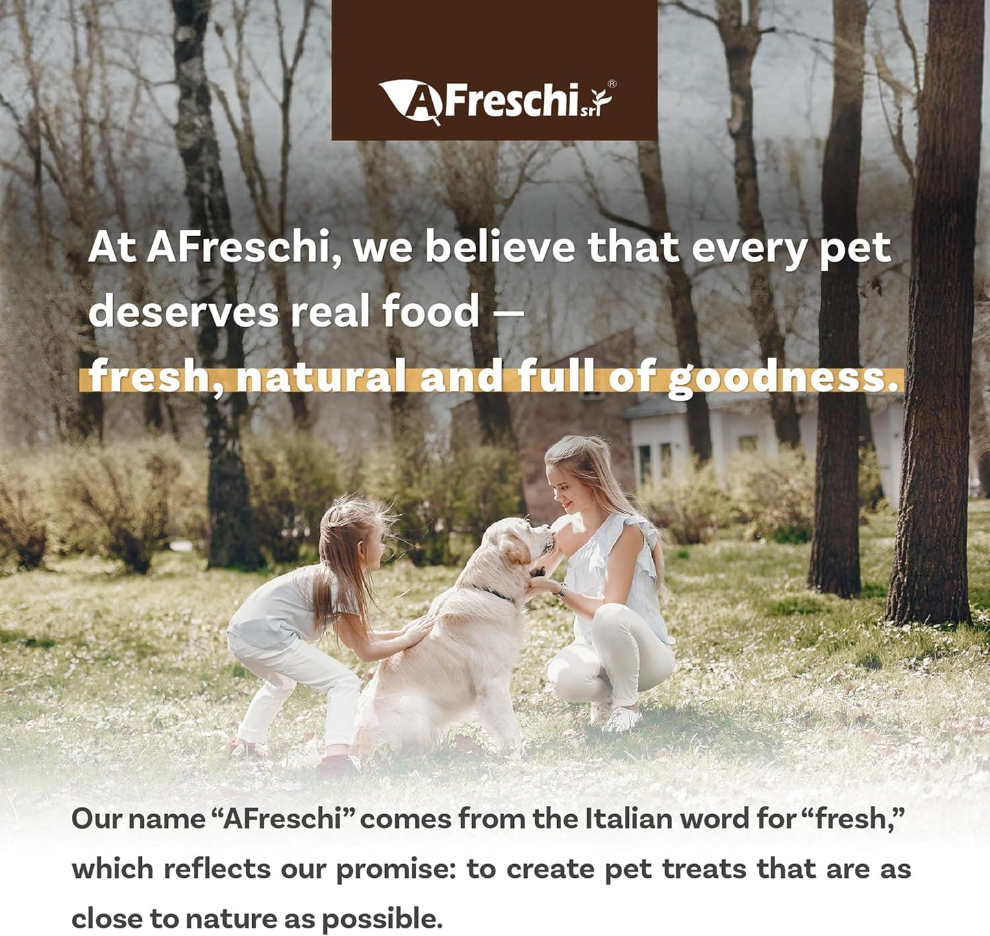 Afreschi Air-Dried Dog Food Turkey & Salmon Recipe 2.2 lb, All-Natural, Complete & Balanced, Grain-Free, High-Protein, Limited Ingredients