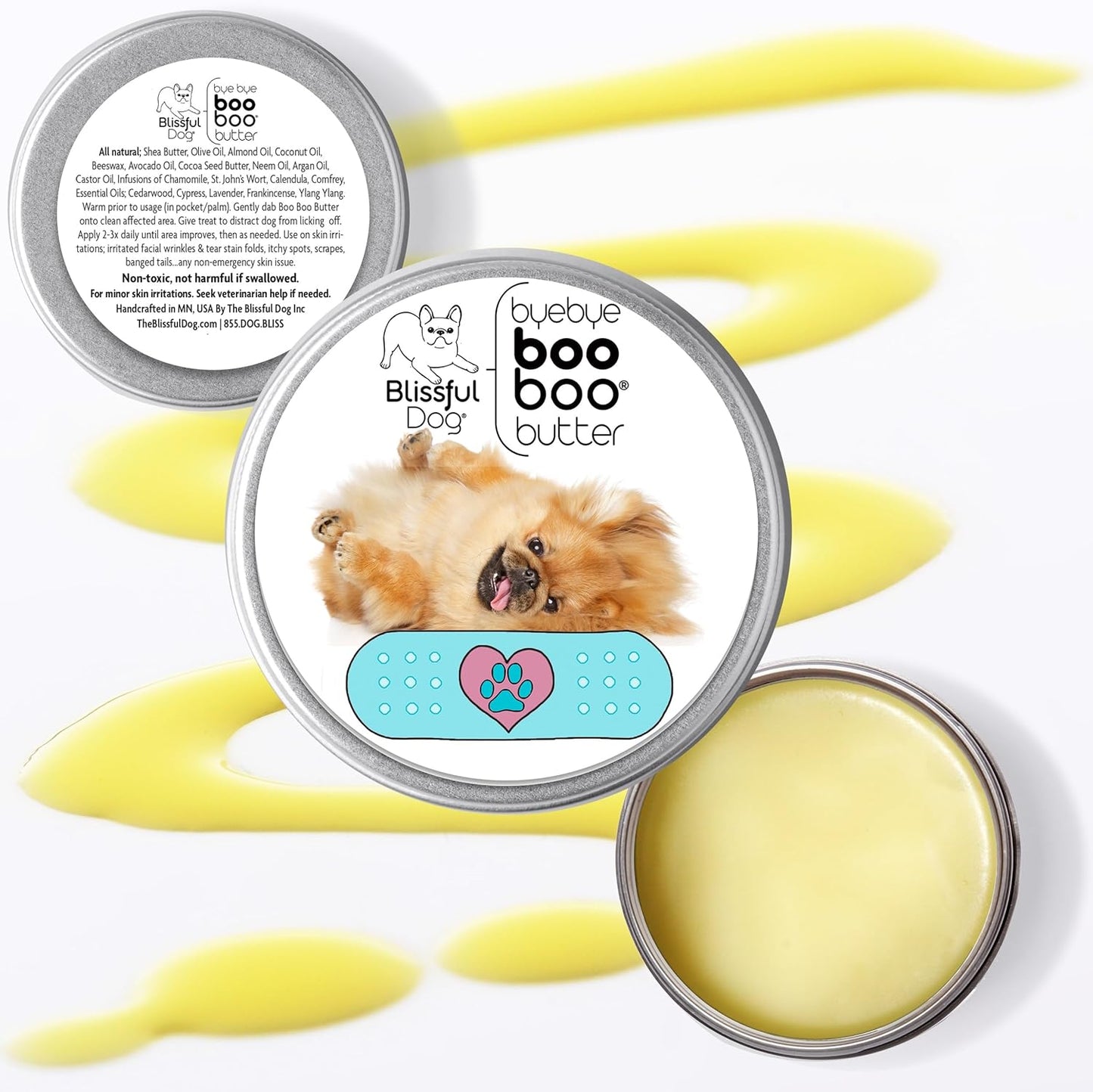 The Blissful Dog 2 oz TIN Pekingese Booboo Butter