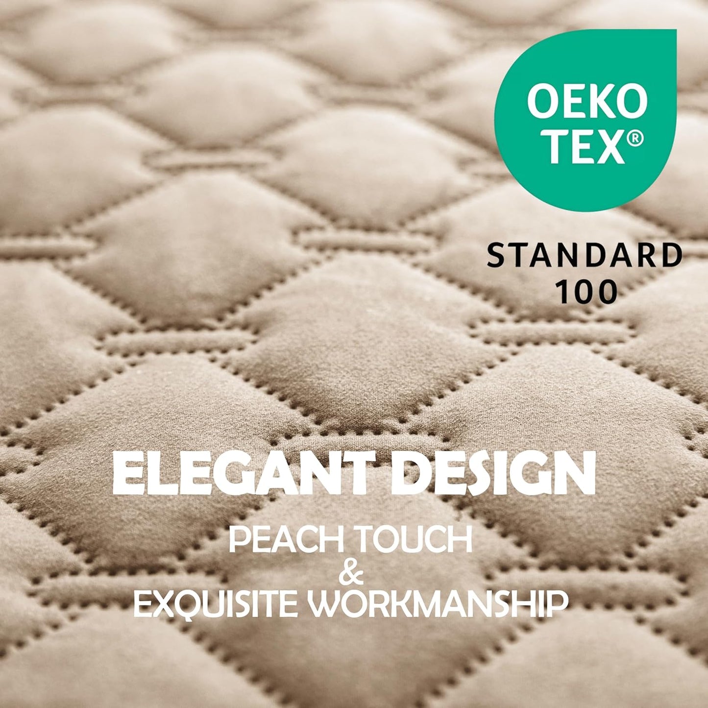 gogobunny 100% Double-Sided Waterproof Dog Bed Cover Pet Blanket Sofa Couch Furniture Protector for Puppy Large Dog Cat, Reversible (30x90 Inch (Pack of 1), Dark Beige/Light Beige)