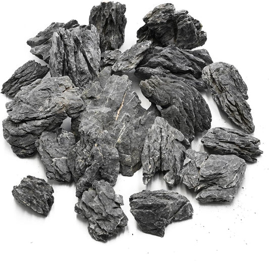 KINGRUI Aquarium Rocks Seiryu Rock Stone 44lb Dragon Stone for Aquarium Landscaping Models Fish Tank Decoration Reptile and Amphibian enclosures 3 to 9 inch