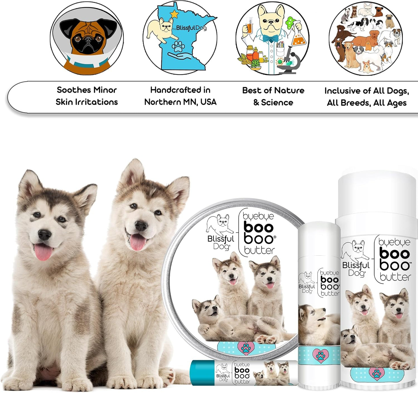 The Blissful Dog Malamute Boo Boo Butter, 16 oz.