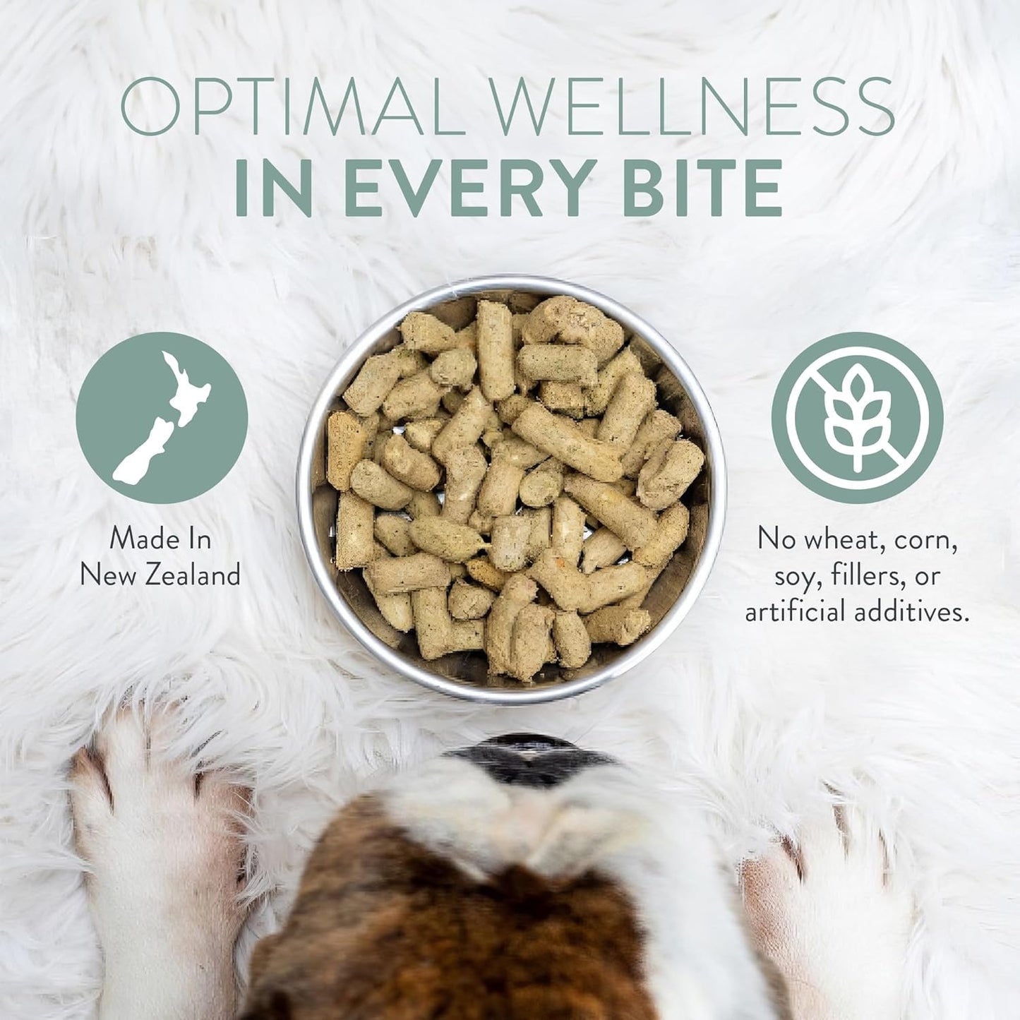 WOOF Wild Venison Freeze Dried Raw Dog Food, Mixer, or Topper, or Treat - High Protein, Natural, Limited Ingredient Recipe 9.9oz