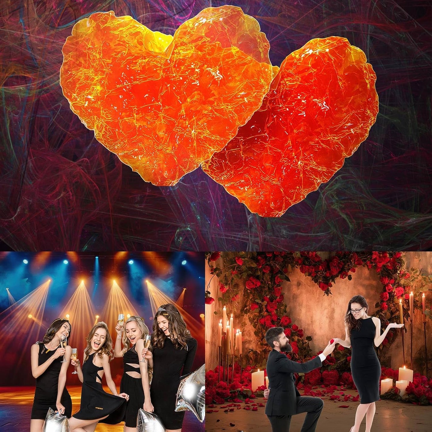 Fantasy Mushrooms Landscape Aquarium Background Tranquil Stream Cloudy Sky Terrarium Background Lush Green Tropical Plants Trees Fish Tank Backdrop Decoration Tank Background Poster 24x12in