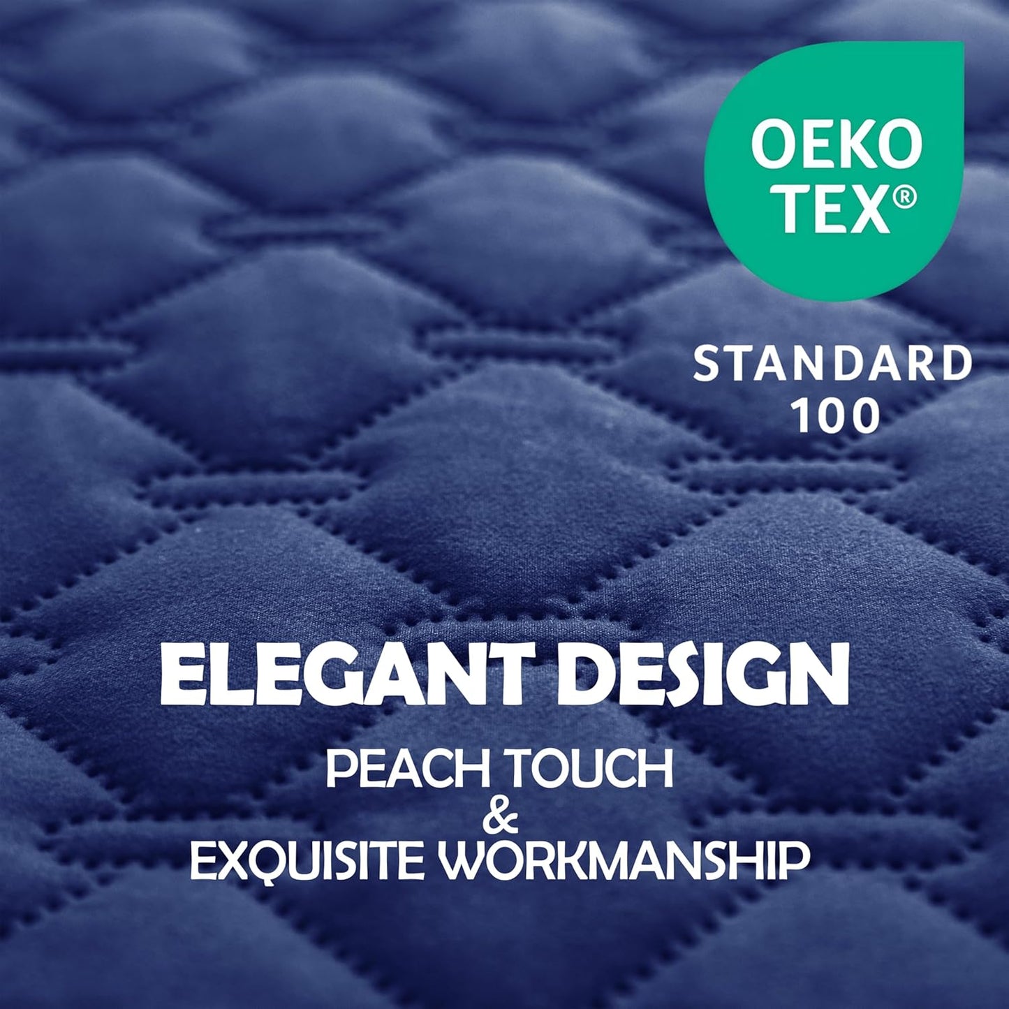 gogobunny 100% Double Sided Waterproof Dog Blanket Soft Pet Bed Cover Reversible Protect Furniture Couch Sofa Car for Puppy Large Dog Cat (Dark Navy/Light Navy, 32x53 Inch (Pack of 1))